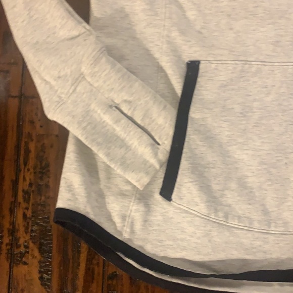 Athleta hoodie gray with black trim extra coverage on the collar - XXS - Picture 2 of 6